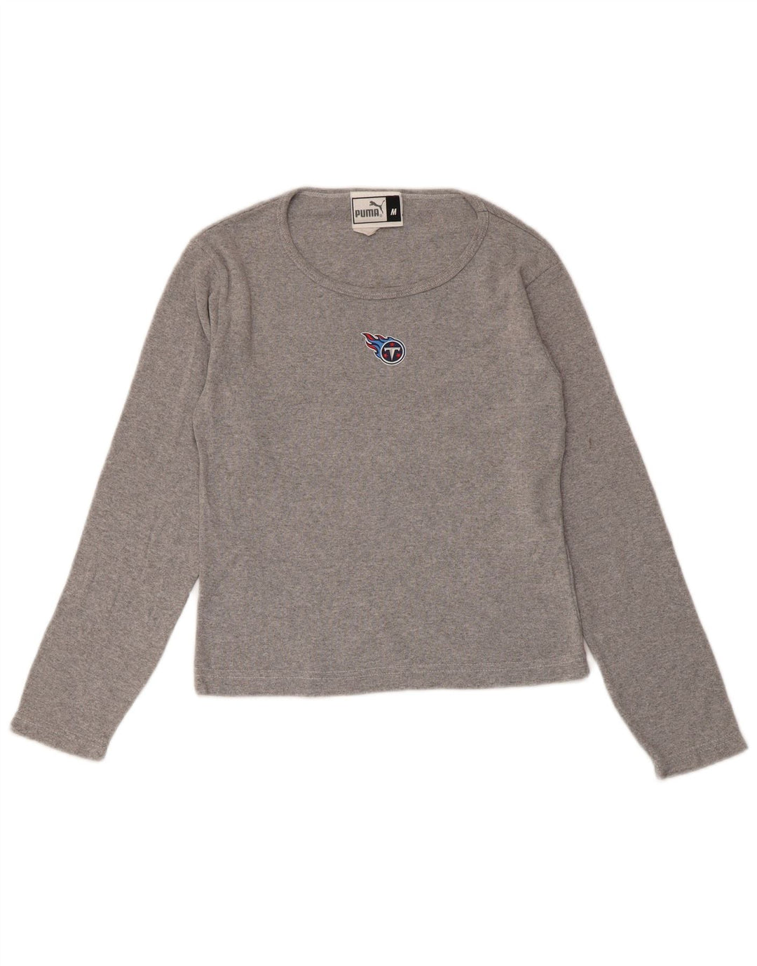 PUMA Mädchen Tennessee Titans Crop Top Langarm 11-12 Jahre Mittelgrau