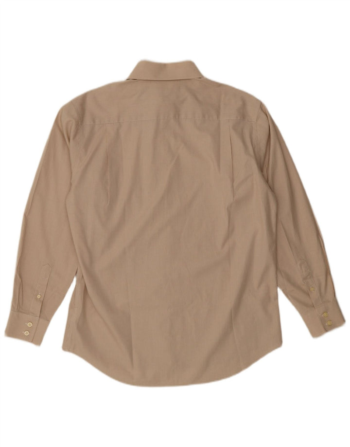 Dockers Herrenhemd, Größe 16 1/2, mittelbeige, Hahnentritt-Baumwolle