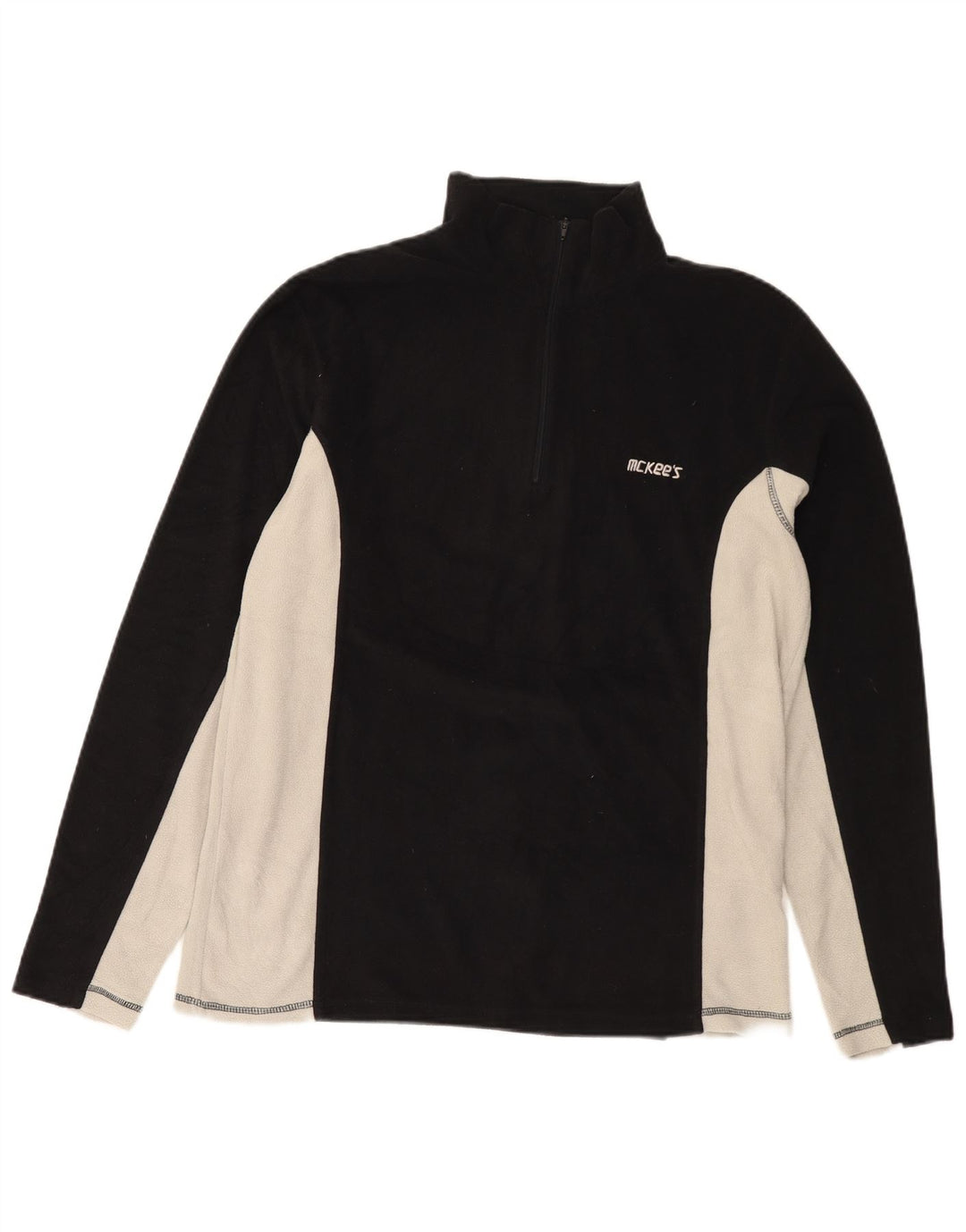Mc Kees Damen-Trainingsanzug-Top-Jacke, UK 20 2XL, schwarzes Colourblock-Polyester