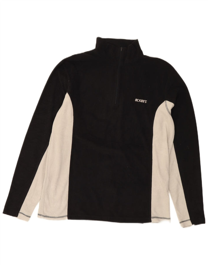 Mc Kees Damen-Trainingsanzug-Top-Jacke, UK 20 2XL, schwarzes Colourblock-Polyester