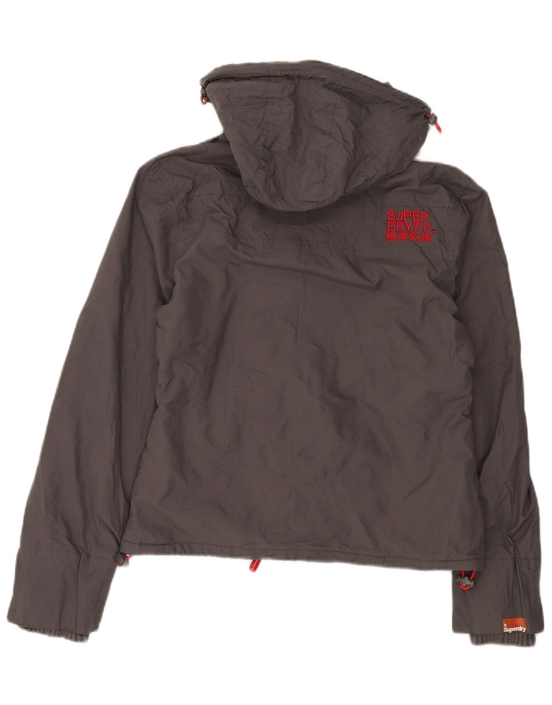 Superdry Damen The Windcheater Hooded Windjacke UK 14 Mittelgrau