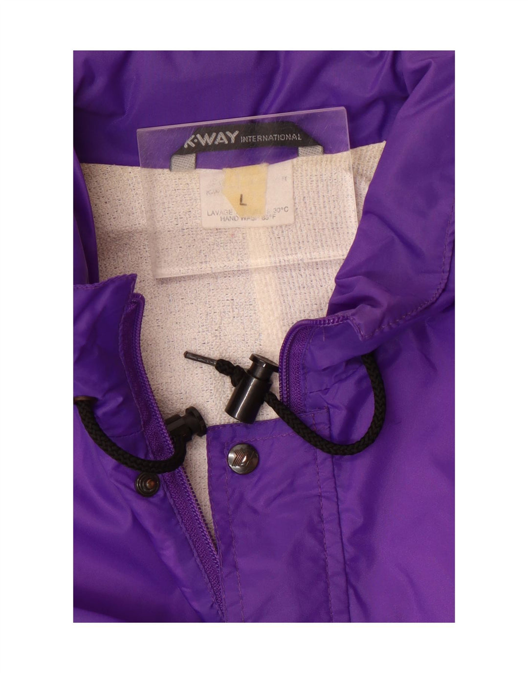 K-WAY Mens Rain Jacket UK 40 Large Purple