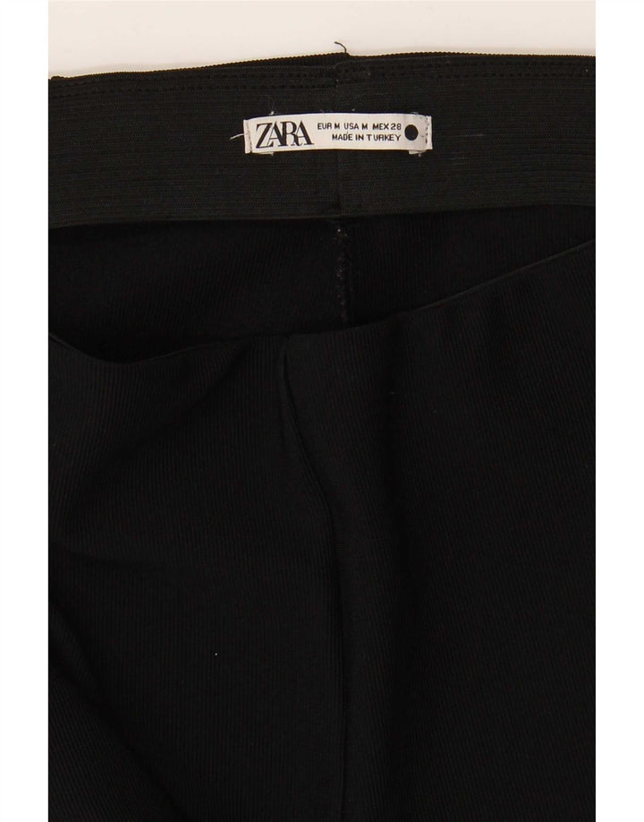 Zara Damen Flare Freizeithose Medium W28 L32 Schwarz