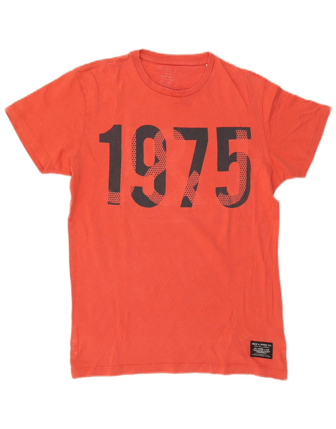 Jack & Jones Herren-T-Shirt mit Grafik, Größe S, Rot, Baumwolle