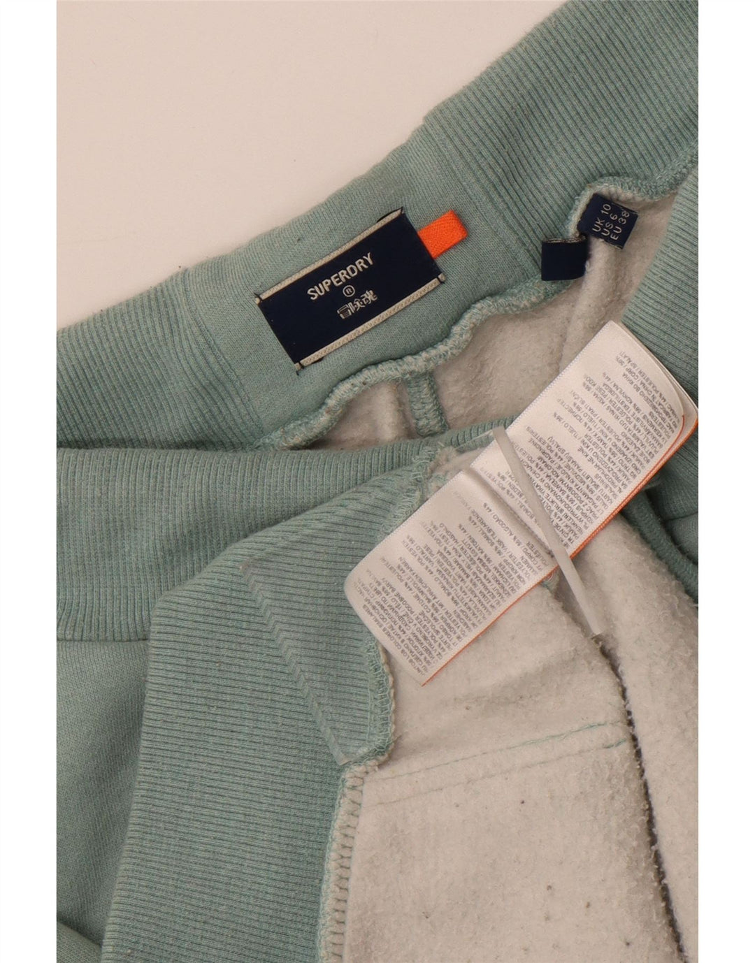 Superdry Damen-Overall-Trainingsanzug, Gr. 10, Größe S, Grün, Baumwolle