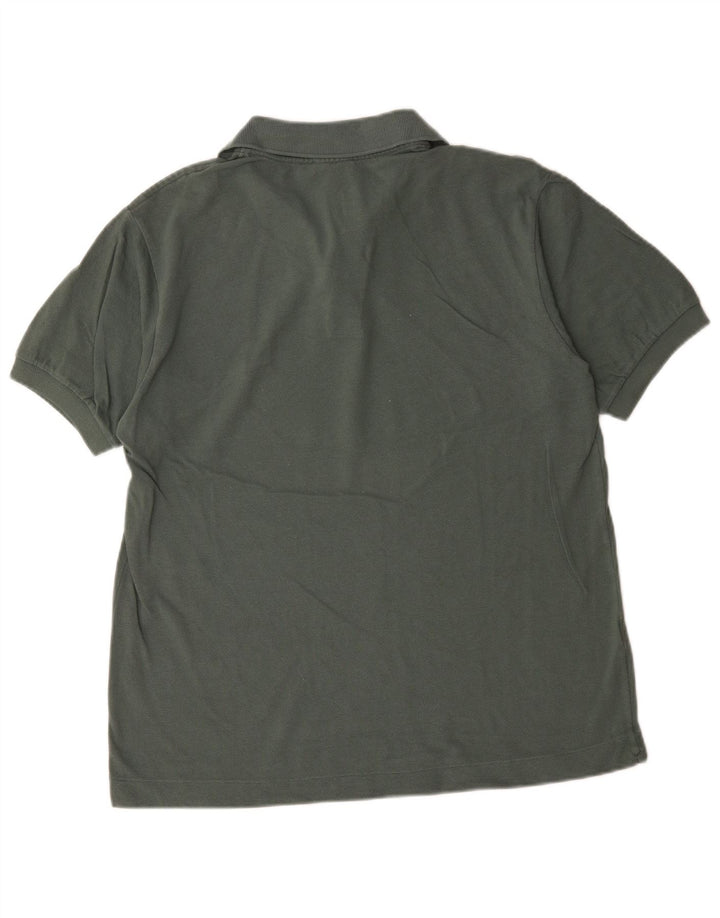 Lacoste Herren-Poloshirt, Größe 4, mittelgrüne Baumwolle