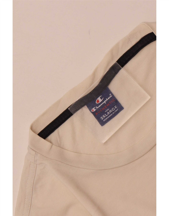 Champion Herren T-Shirt Top 2XL Off White
