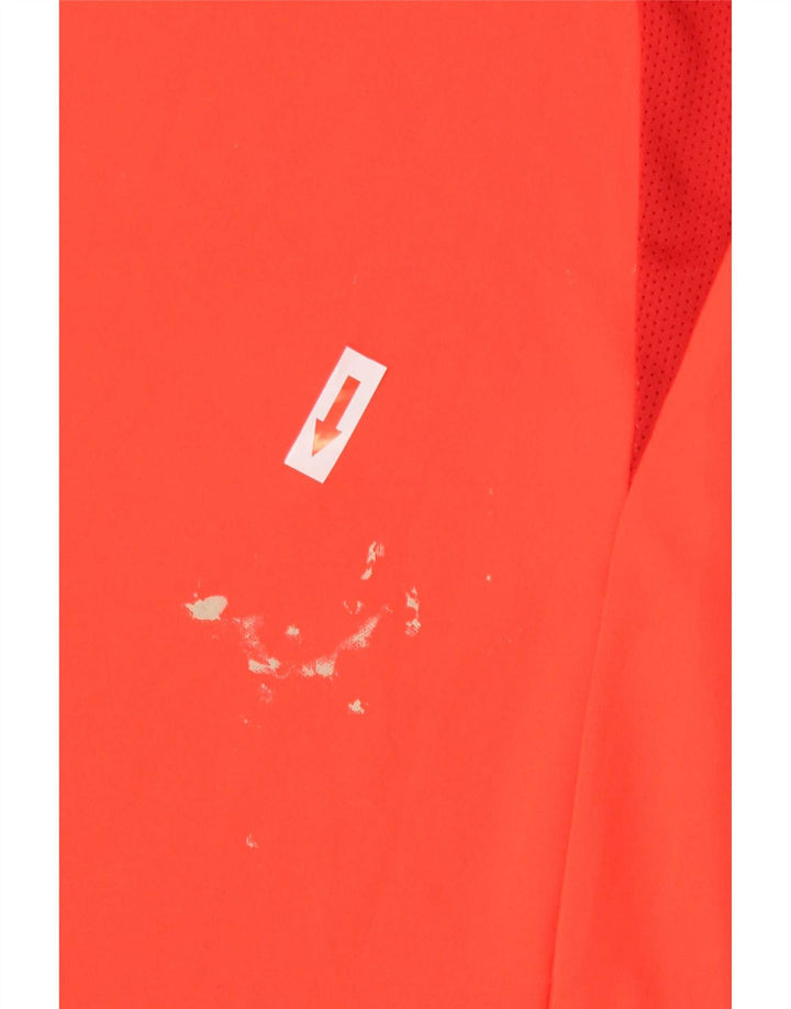 Nike Herren Grafik T-Shirt Top Mittelorange Farbblock Polyester