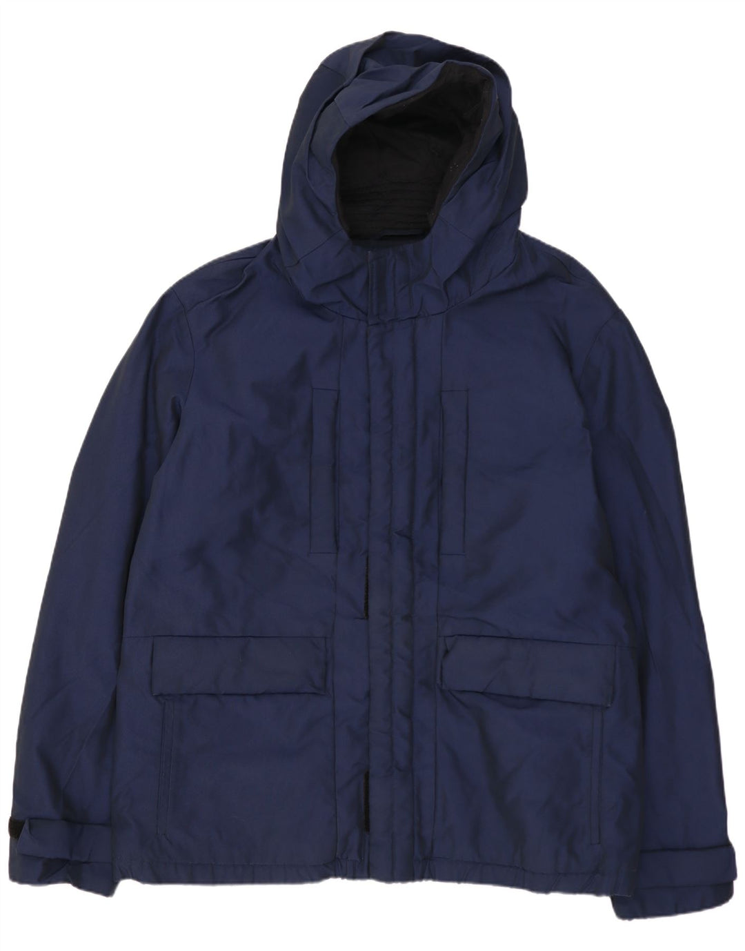 CALVIN KLEIN Herren-Windbreakerjacke mit Kapuze IT 56 3XL Marineblaues Polyester