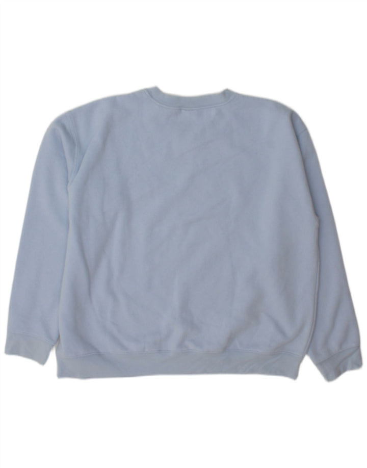 Levi's Damen-Sweatshirt-Pullover UK 16 Large Blaue Baumwolle