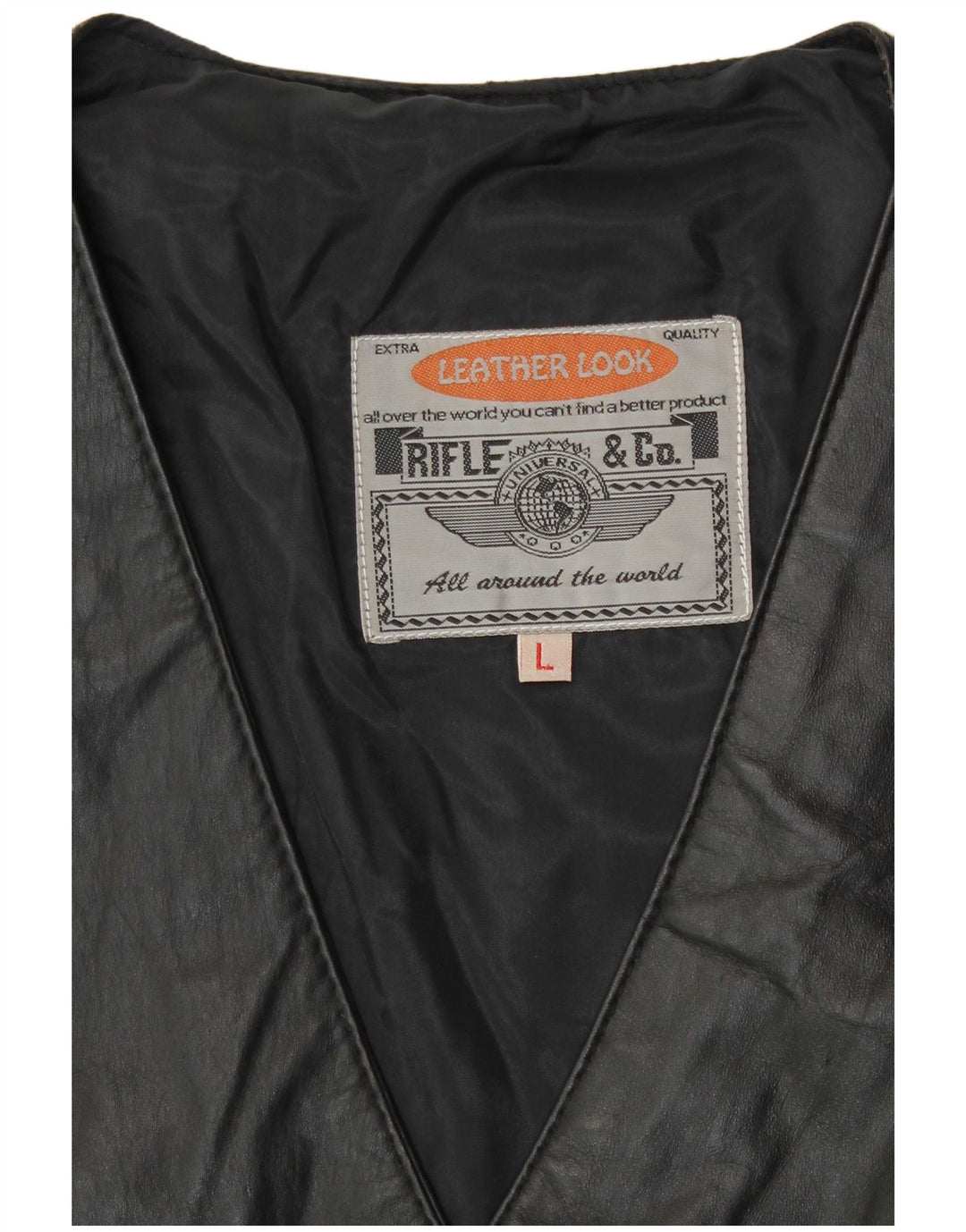 Rifle Damen Lederweste UK 16 Large Black Biker