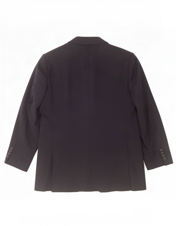 Marks & Spencer Herren-Blazer mit 2 Knöpfen, UK 44, XL, marineblaue Wolle