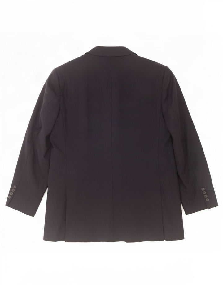 Marks & Spencer Herren-Blazer mit 2 Knöpfen, UK 44, XL, marineblaue Wolle