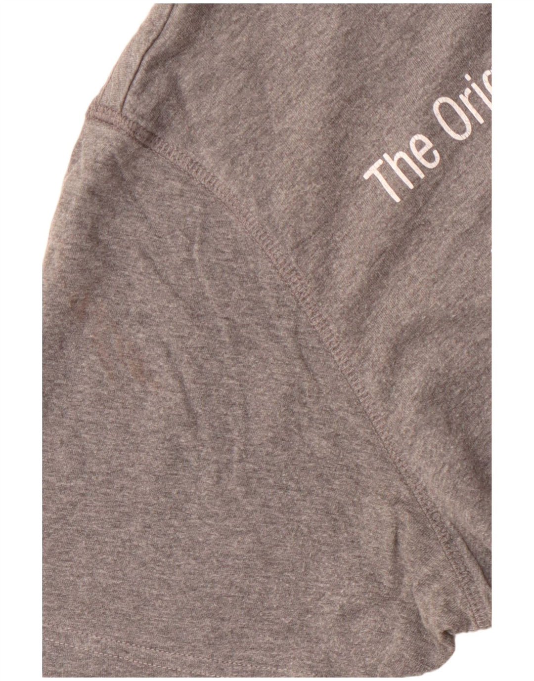 WOOLRICH Damen Penn-Rich Graphic T-Shirt Top UK 14 Large Grau meliert