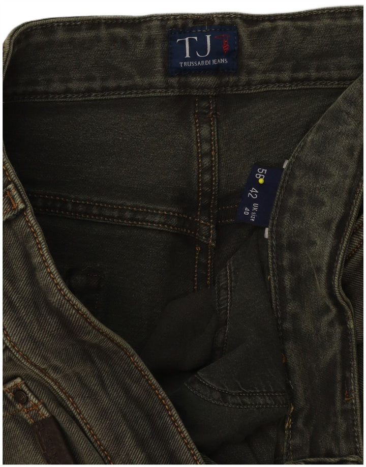 Trussardi Herren Tapered Jeans W40 L29 Grün