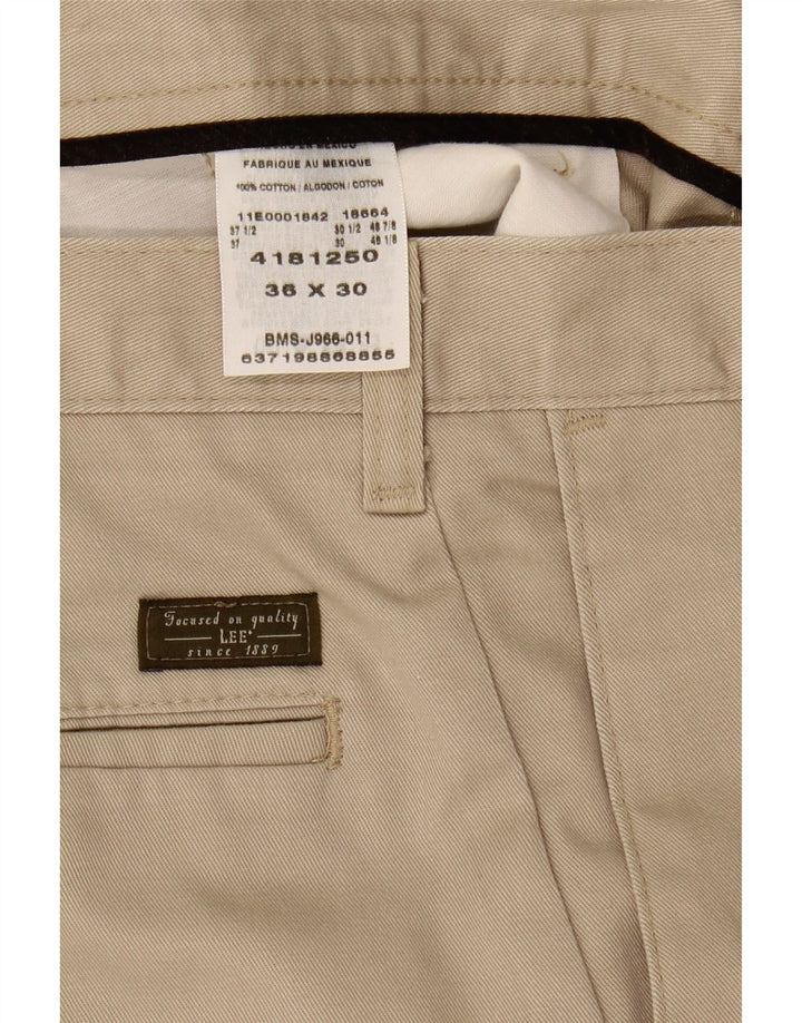 LEE Mens Pegged Chino Trousers W36 L30 Beige Cotton Vintage Lee and Second-Hand Lee from Messina Hembry 