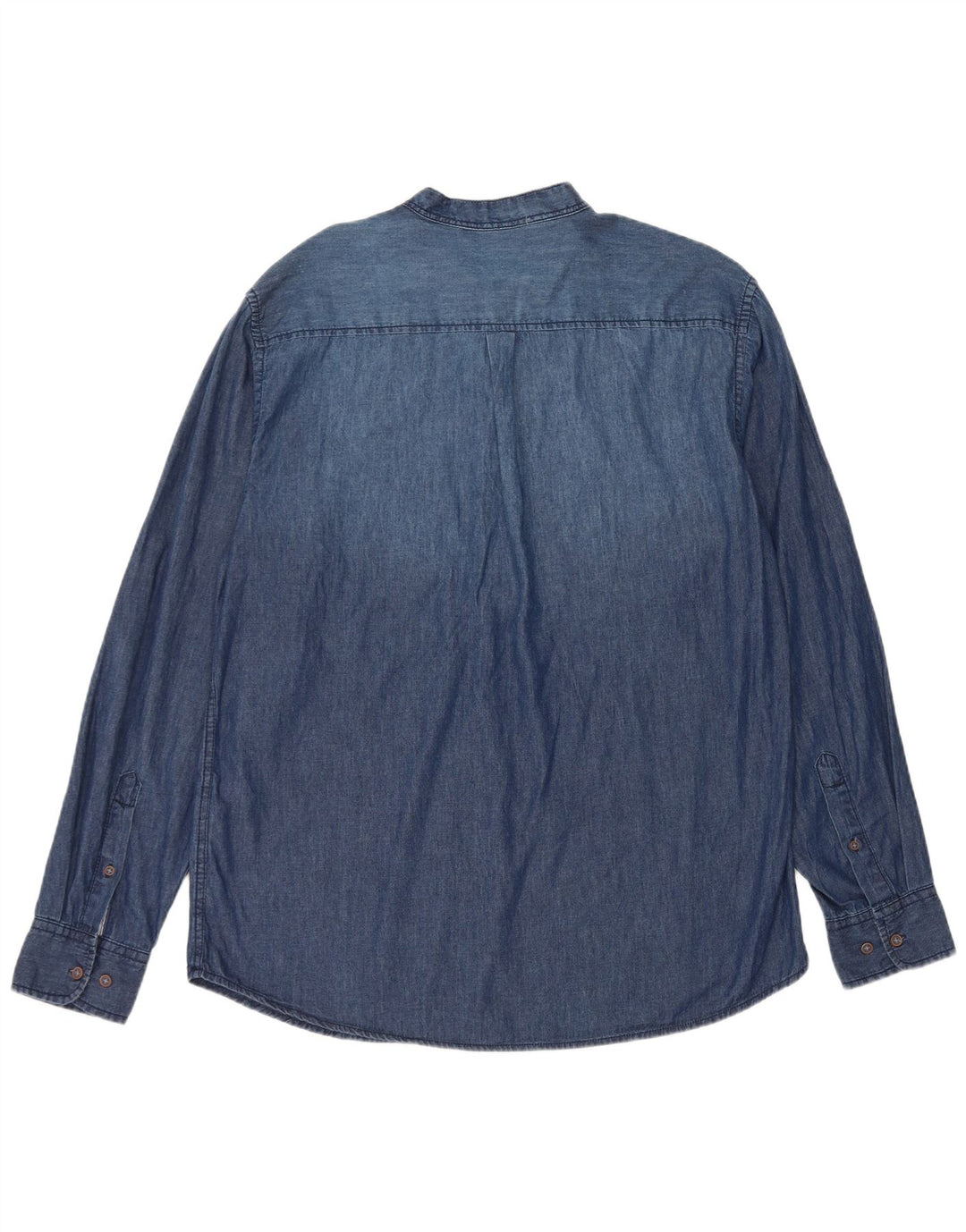 Grand & Hills Herren-Pullover-Jeanshemd XL aus blauer Baumwolle