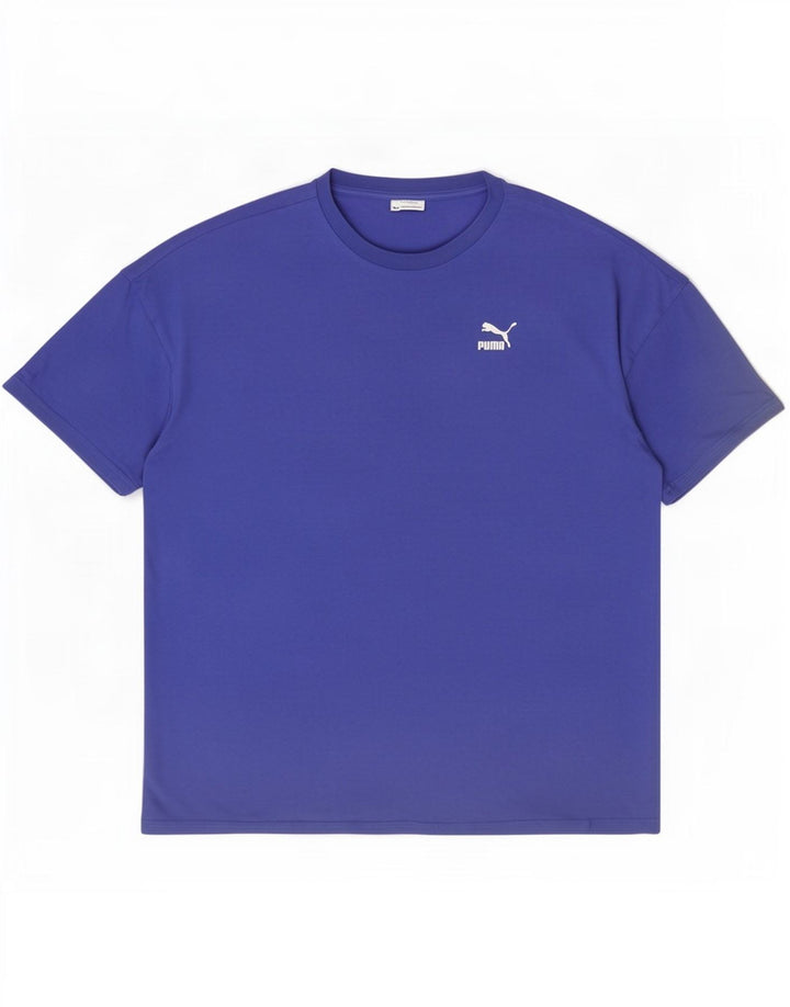 Puma Herren T-Shirt Top Large Blau