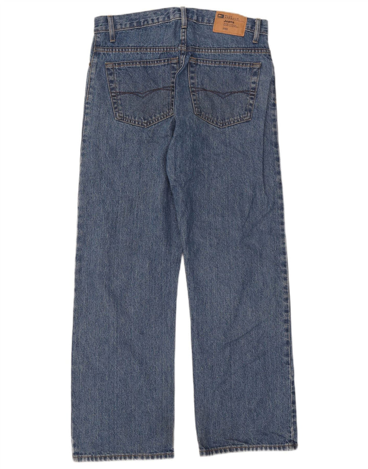 Marks & Spencer Herren Blue Harbor Straight Jeans W32 L29 Blaue Baumwolle