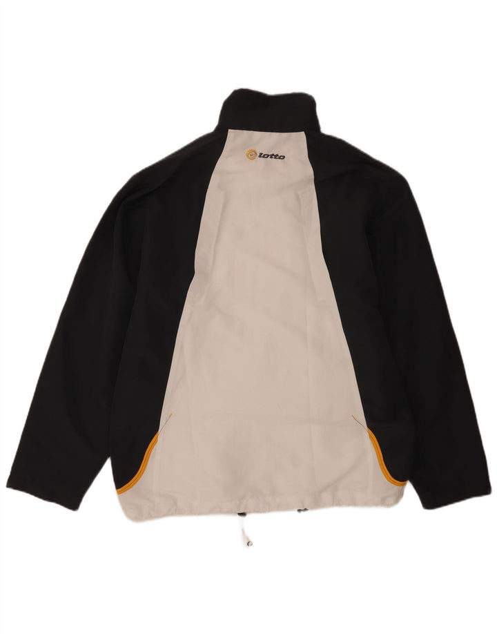 Lotto Herren-Trainingsanzugoberteil, mittelweißes Farbblock-Polyester