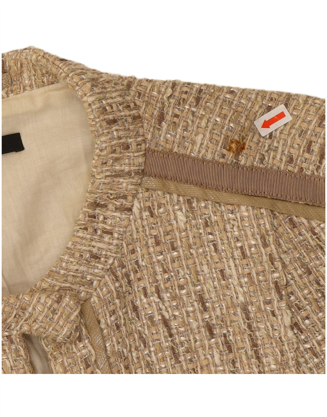 Hugo Boss Damenmantel UK 14 Mittelbeige Baumwolle