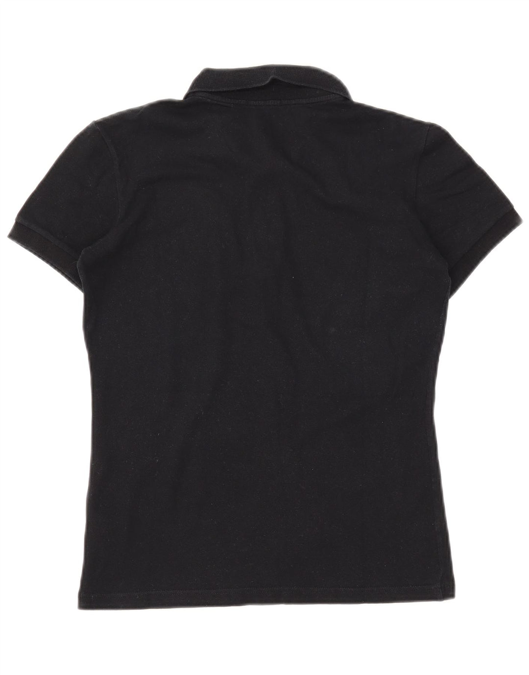 FRED PERRY Damen Poloshirt UK 16 Große schwarze Baumwolle