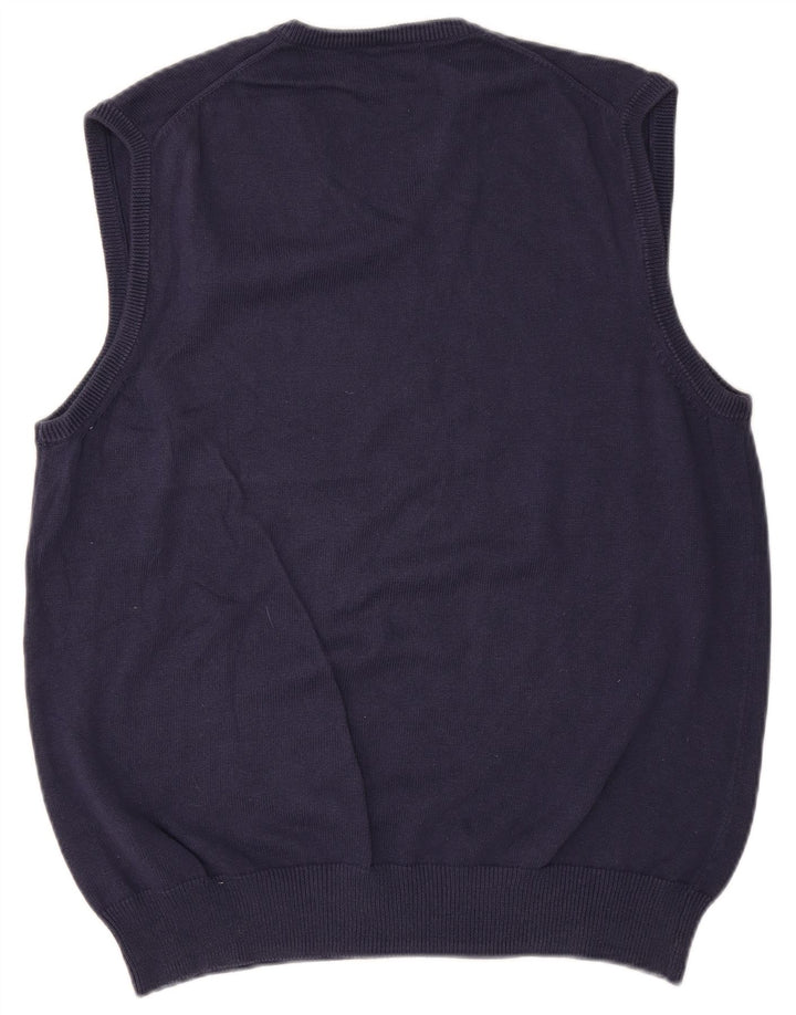 Marks & Spencer Herren-Tanktop „Blue Harbour“, groß, aus marineblauer Baumwolle