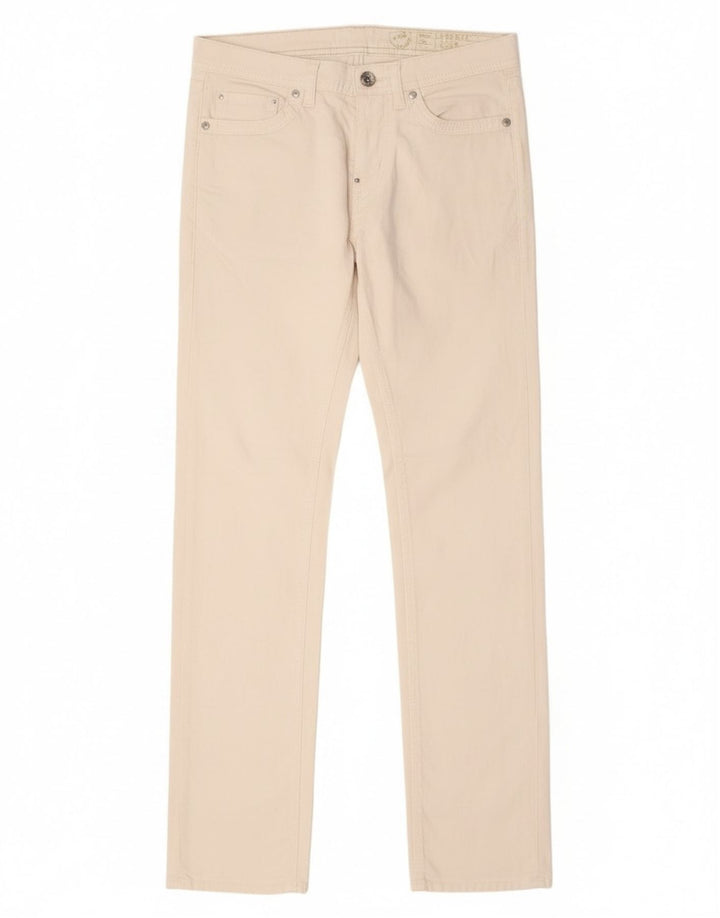 Gas Damen Albert Slim Jeans W29 L34 Weiße Baumwolle