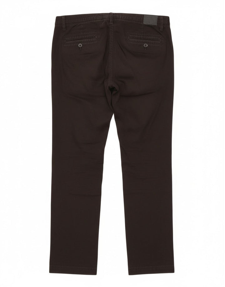 Gerade Chino-Hose für Damen von Gas, W29, L31, schwarze Baumwolle