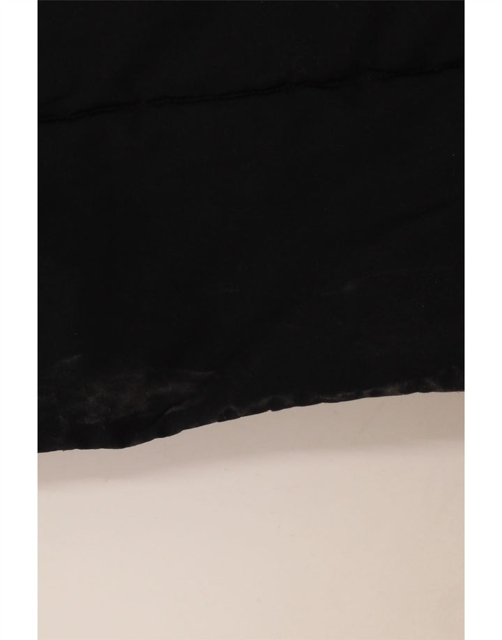 Superdry Damen Übergroßer gepolsterter Mantel UK 10 Small Schwarz Polyester
