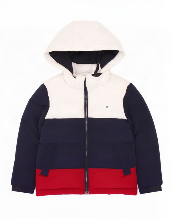 Tommy Hilfiger Wattierte Jacke für Jungen, 3–4 Jahre, mehrfarbig, Farbblock