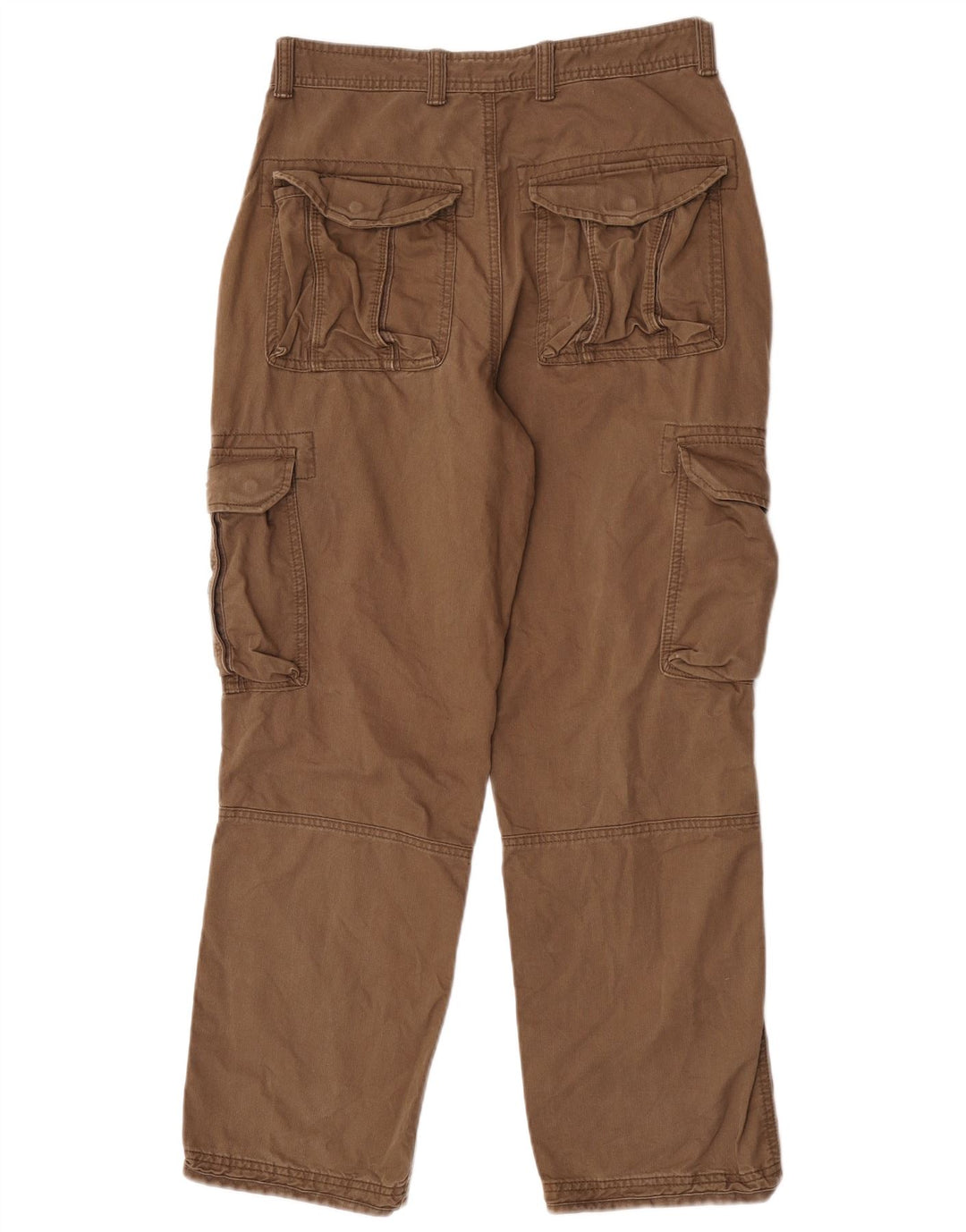 Marks & Spencer Herren Gerade Cargo-Hosen W30 L29 Khaki Baumwolle