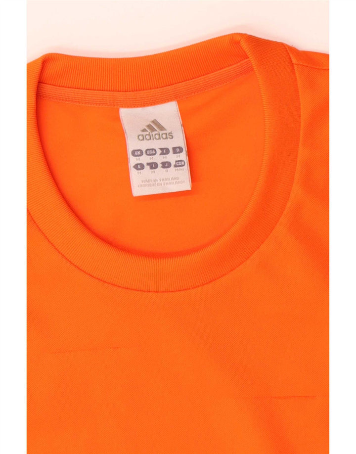 Adidas Herren Climalite T-Shirt Top Mittelorange Polyester