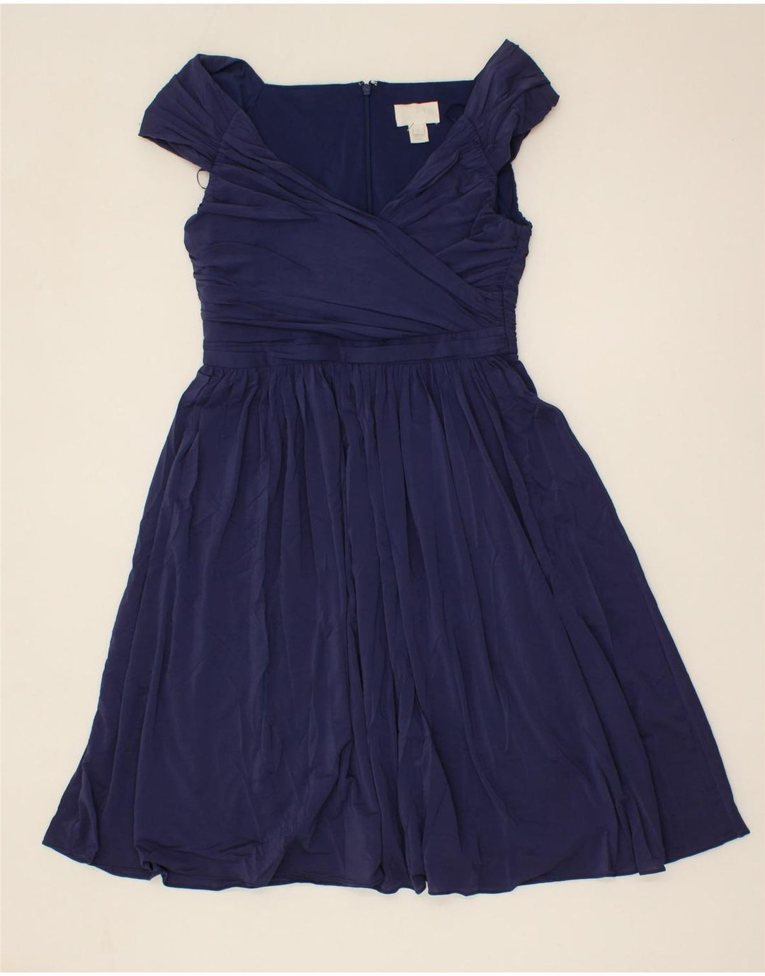 J. CREW Womens A-Line Dress US 4 Small Blue Acetate Vintage J. Crew and Second-Hand J. Crew from Messina Hembry 