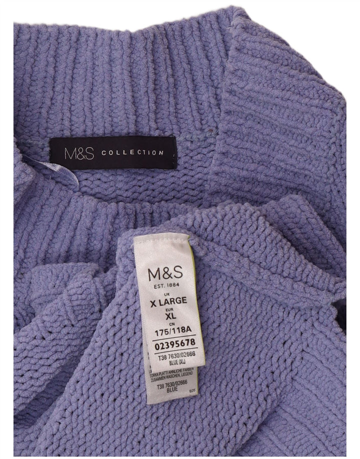 Marks & Spencer Damen-Pullover, übergroß, Rollkragenpullover, Gr. 18, XL, Lila