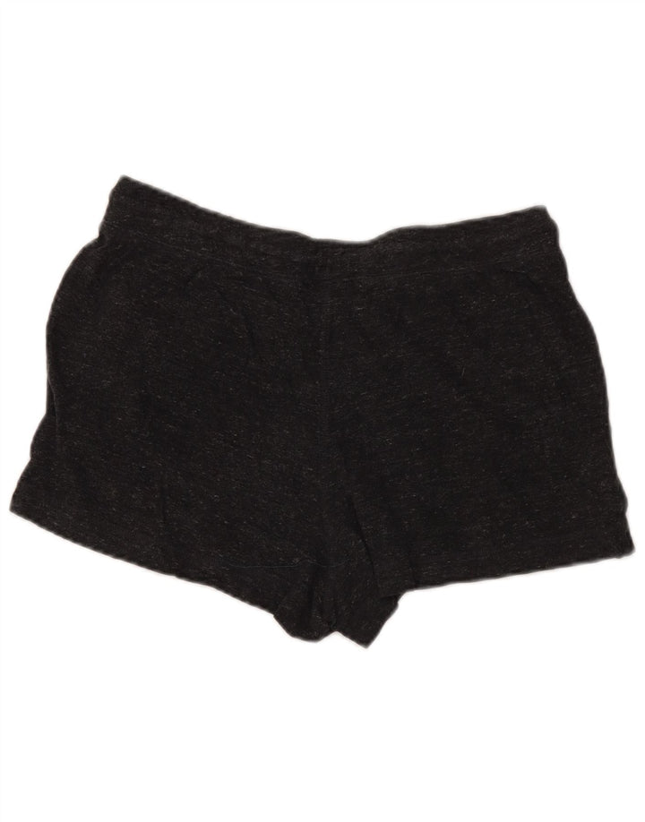 NIKE Damen Sportshorts UK 16 Large Graue Baumwolle