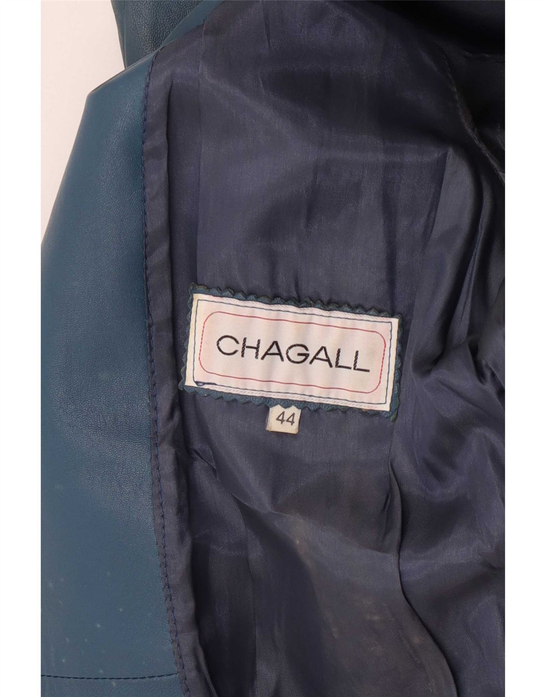 Chagall Damen Lederjacke IT 44 Mittelblau