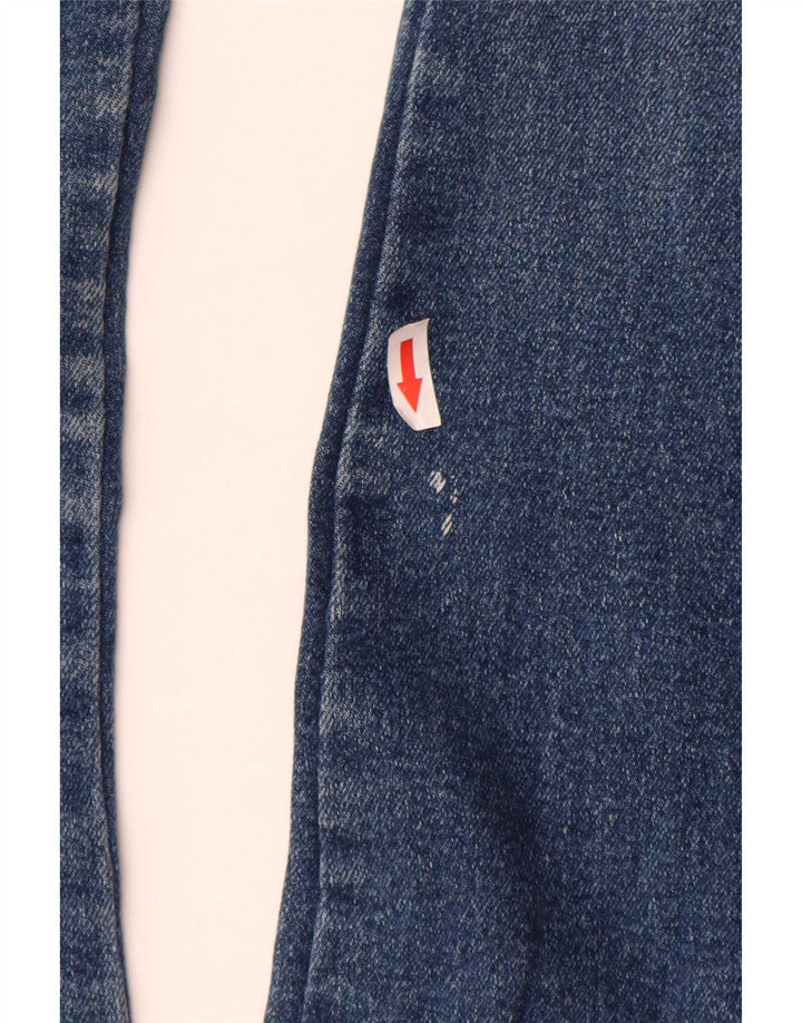 Zara Damen Schlagjeans EU 38 Small W28 L34 Blaue Baumwolle