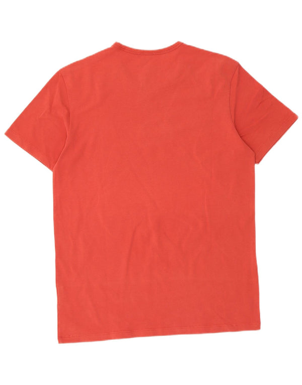 Guess Damen Grafik T-Shirt Top UK 18 XL Rot Baumwolle