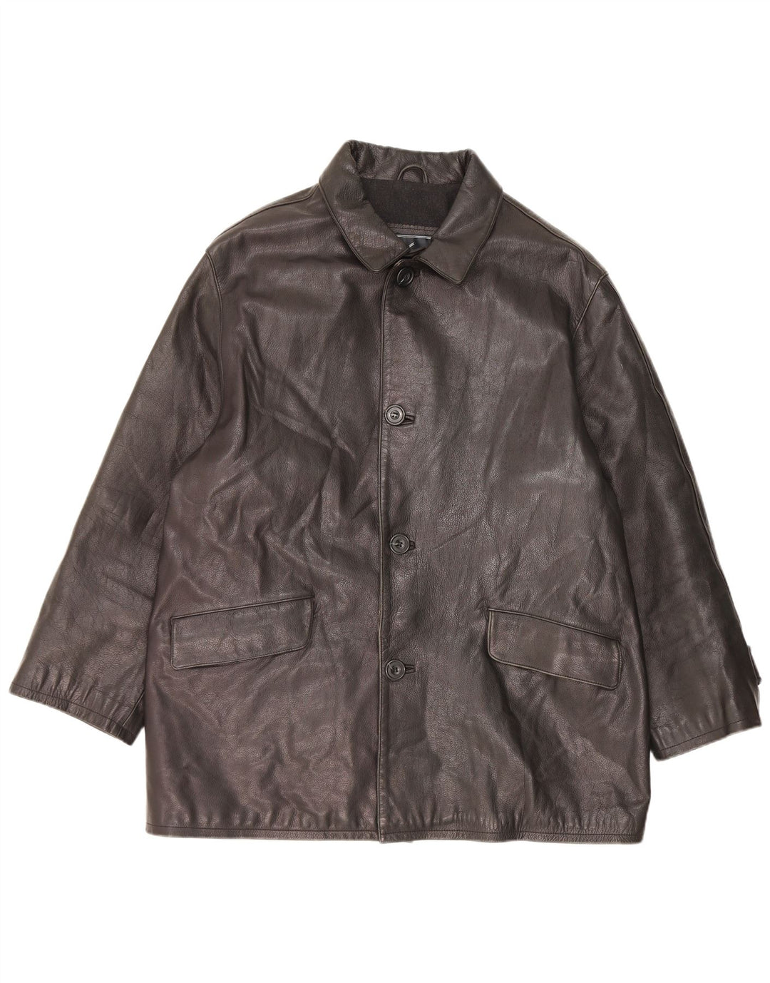 Daniel Hechter Herren Lederjacke IT 52 XL Schwarz