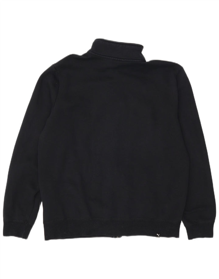 Puma Herren-Trainingsanzug-Top-Jacke, große schwarze Baumwolle