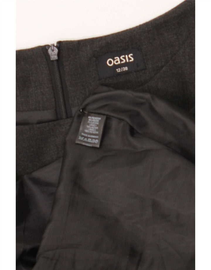 Oasis Damen Etuikleid UK 12 Mittelgraues Polyester