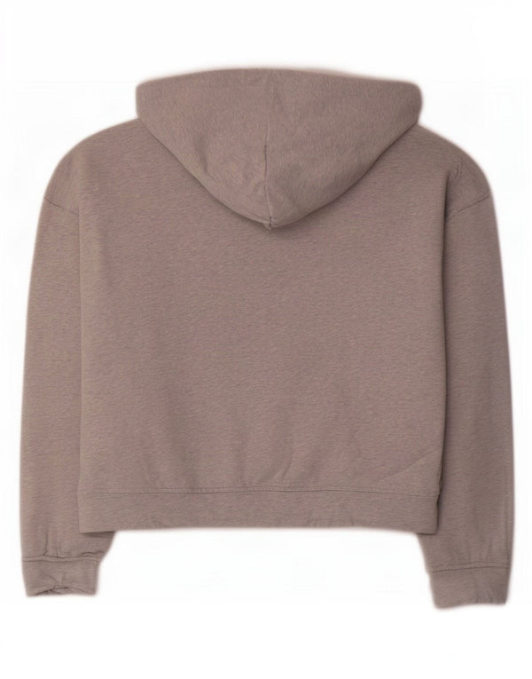 Hugo Boss Damen-Kapuzenpullover mit Grafik, übergroß, UK 14, Mittelgrau