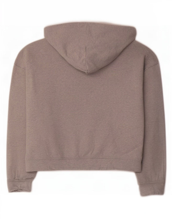 Hugo Boss Damen-Kapuzenpullover mit Grafik, übergroß, UK 14, Mittelgrau