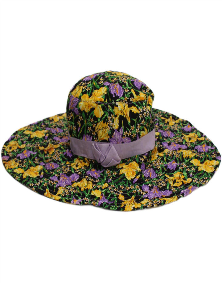 Guess Damen-Fischerhut mit Grafik, mittelgroß, mehrfarbig, Blumenmuster, Bohemian-Stil aus Baumwolle