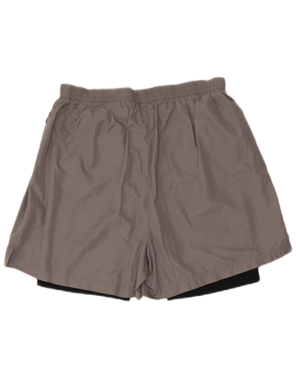 Reebok Herren Sportshorts mittelgraues Polyester