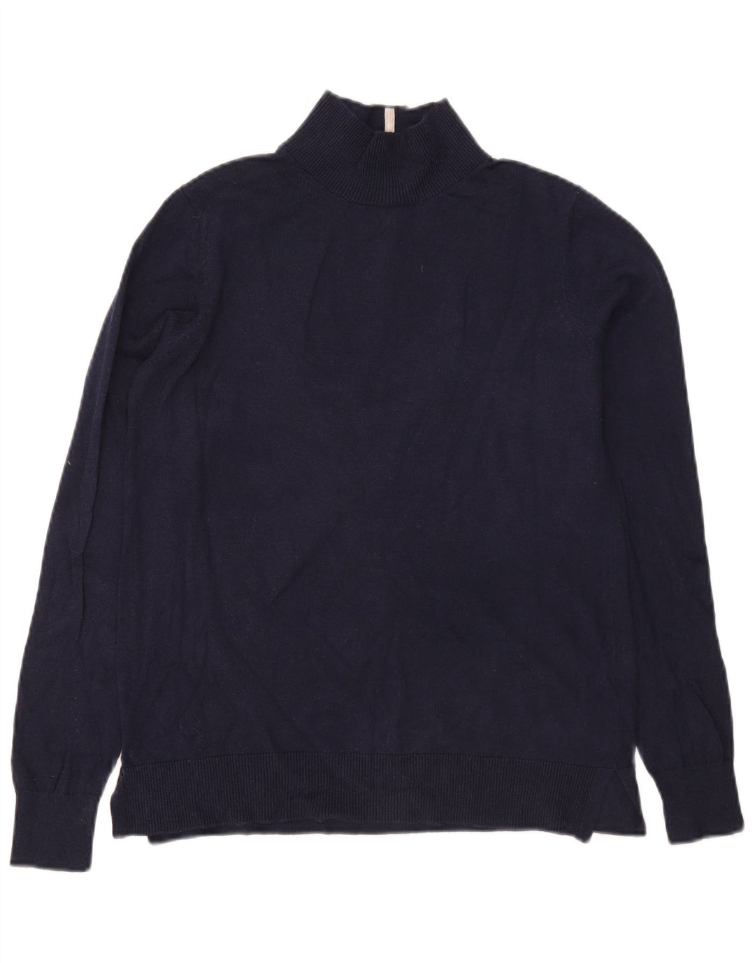 Joules Damen-Pullover mit Rollkragen, UK 12, mittelmarineblau, Baumwolle