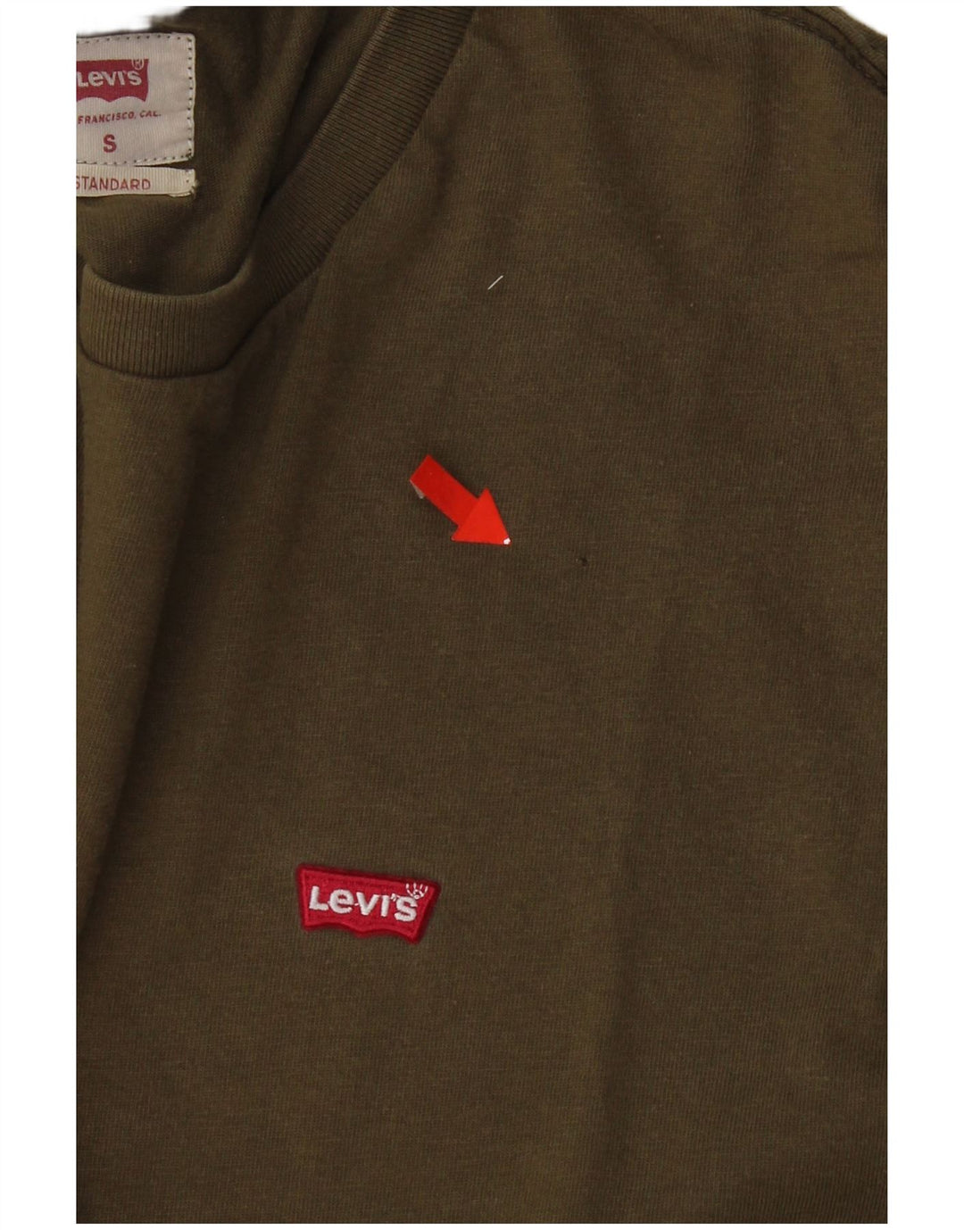 Levi's Herren T-Shirt Top Small Khaki