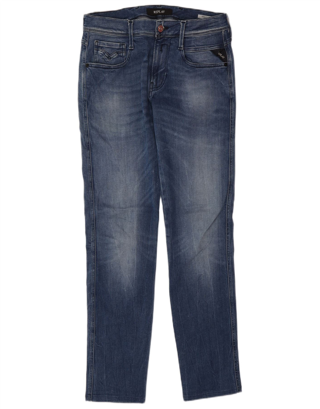 Replay Herren Anbass Slim Jeans W32 L32 Blau
