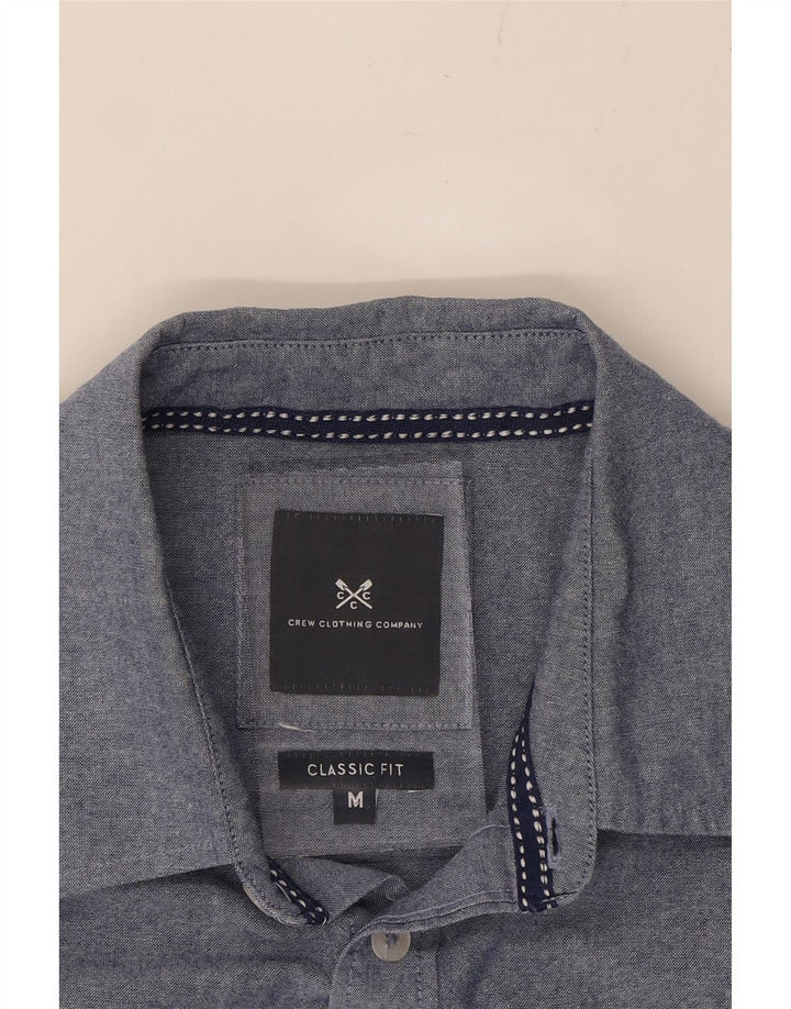 CREW CLOTHING Mens Classic Fit Shirt Medium Blue Cotton Vintage Crew Clothing and Second-Hand Crew Clothing from Messina Hembry 